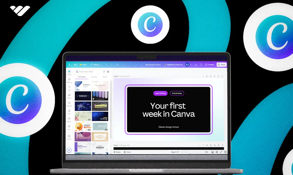 A beginners guide to creating with Canva, from using templates to making designs from scratch